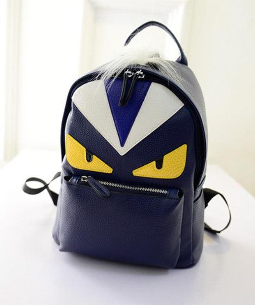 Fashion Backpack Famous Designer Luxury Women Multicolor Unisex Backpack Casual Student Teenagers Moster Cute Feather Shoulder Bags