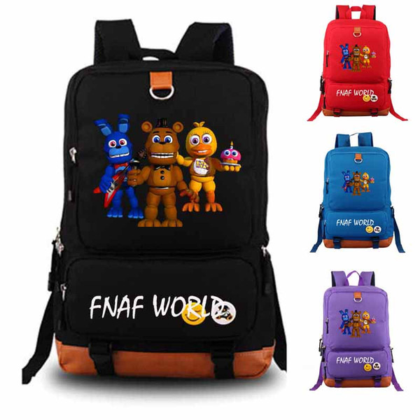 Five Nights At Freddy's Backpack fnaf world student school bag Notebook backpack Leisure Daily