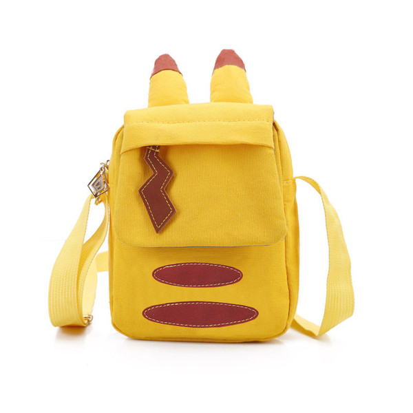 Students Lovely Soft School Bags Little Girl Children Single Shoulder Bags Pikachu Cartoon Lightning Fun School Bags