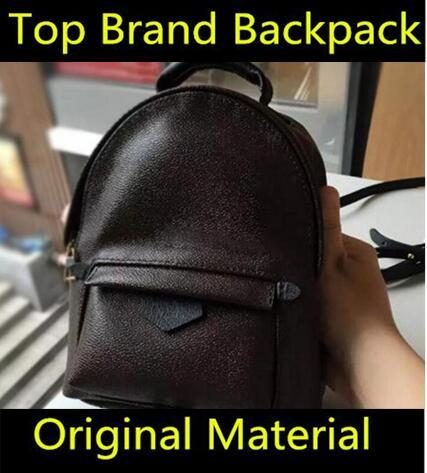 Designer Backpack L Women's Palm Springs Mini BRAND genuine leather children backpacks women printing leather Mini backpack 41560 41561