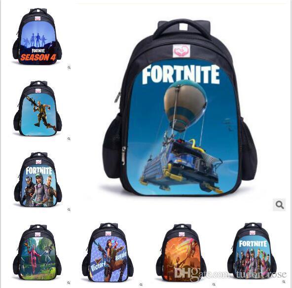 Fortnite Backpacks 25 Designs Big size 32*17*42cm Fortnite Schoolbag for Boys Girls Cartoon Printing Backpacks Schoolbag