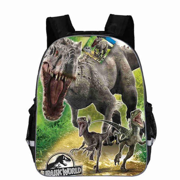 2018 Jurassic World Fallen Kingdom student School bag canvas Backpack Indoraptor Boys Girls Rucksack Travel bag 3d Bookbag