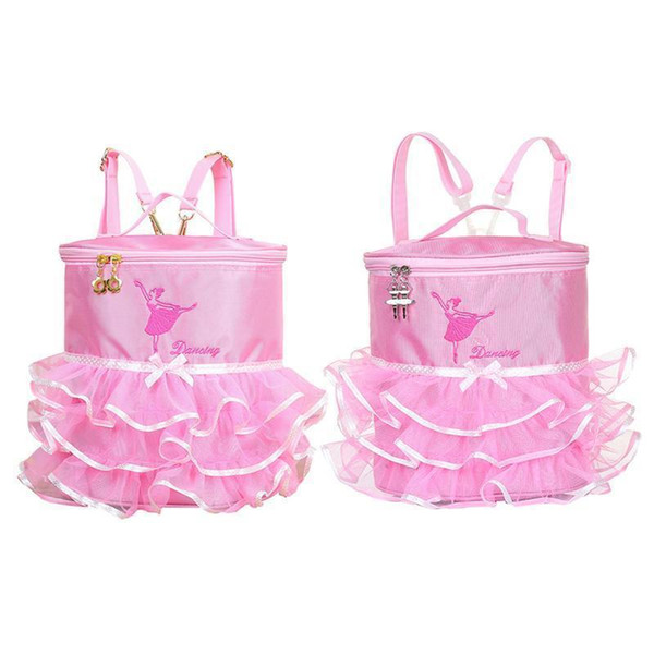 Ballerina Ballet Tutu Dress Dance Bag Backpack Handy Pouch School For Children Girls Cute Student Kids Backpack Bags Kid Girl