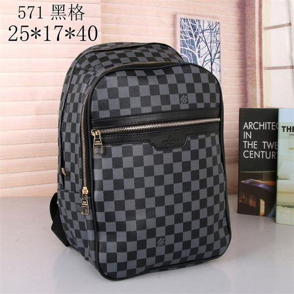 New Fashion Men's Backpack High Quality Leather Neutral Travel Bag Hy60571 Men's Shoulder Bag