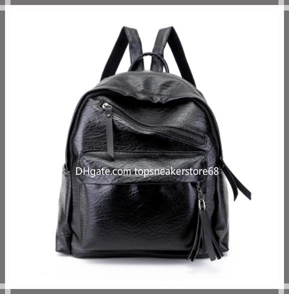 New classic ladies backpack luxury trend wild trend Korean fashion personality solid color large capacity backpack