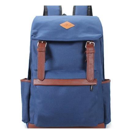 Fashion Unisex Canvas Nylon Backpack Rucksack School Polyester Bag College Satchel Fashion Black/Gray New free Nylon shipping