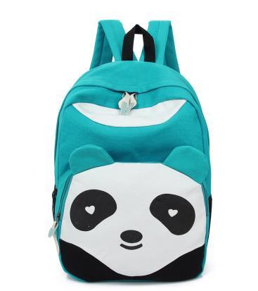 Fashion Lovely Canvas Panda Canvas Women Backpack School Student Shoulder Bags For College Mochilas Nylon Casual Daypacks