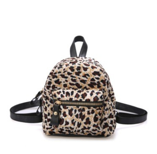 Luxury Designer Backpack Autumn Winter Newest Type Super Hot Shoulder Bag Female Mini Many Sets Girls Hair Leopard Print Style Free Shipping