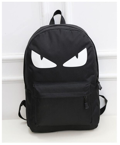 Designer Marvel Theme Backpack Monster Eyes Cartoon Expression Casual Student School Bags Famous Teenagers Double Shoulder Bags