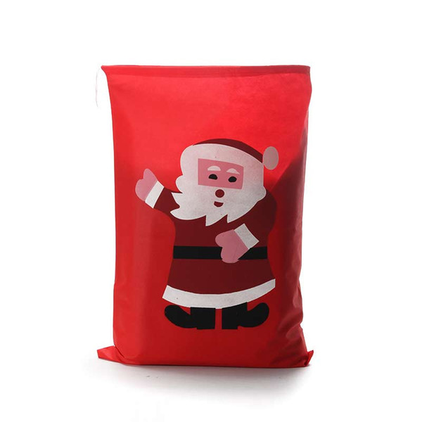 49*69cm beam pocket Gift Bag Christmas 2017 red Christmas Decorations for Home Stockings Gift Bag of Santa Claus