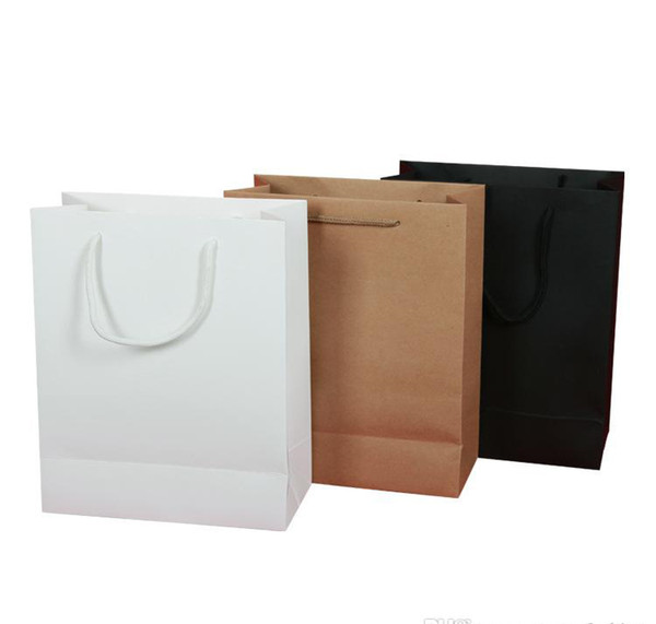 Fashion Creative Color Size Can Be Customized Clothing Bags Green Shopping Kraft Paper Bag Color Portable Gift Packaging boutique Bags