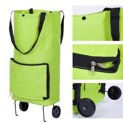 Japanese Folding Cart Elderly Portable Trolley Home Shopping Cart Tug Bag Japanese Home Portable Folding Tug Bag