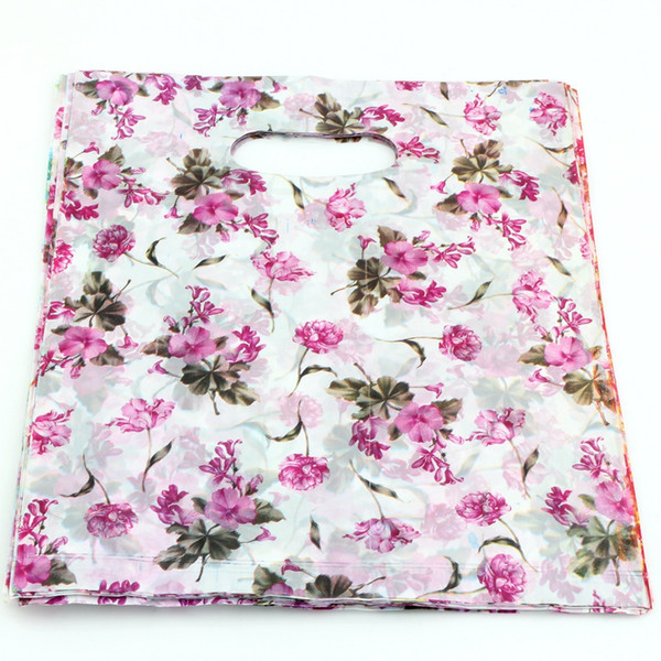 Hot sell ! 300pcs 20X25cm Rose Flower Plastic Bags Jewelry Gift Bag, Jewelry Pouches