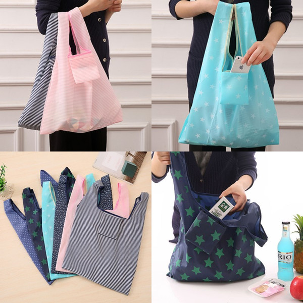 Fashion Large Capacity Environmental Protection Creative Folding Square Shopping Bag Supermarket Gift Travel Bag Sundry Storage Bag