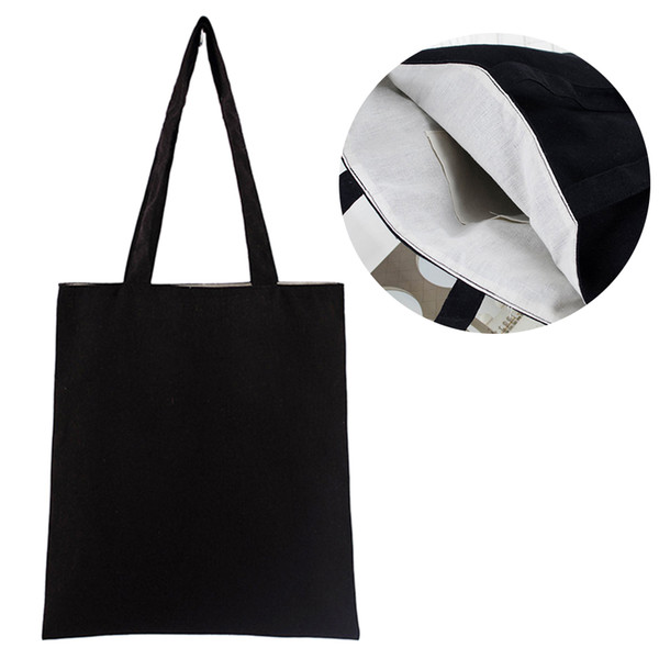 Natural Eco Freindly Multipurpose Solid Universal Storage Washable Tote Bag Soft Cotton Blend Shopping School Reusable