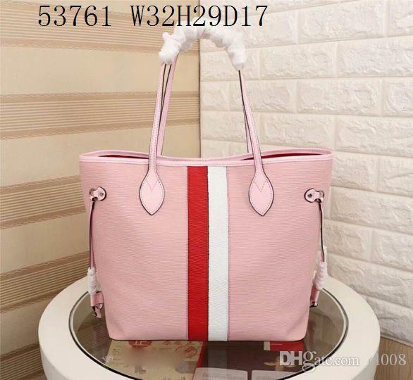 Designer shopping bags Women casual Medium bags real leather block colors waves totes 32cm wide Low profit sale