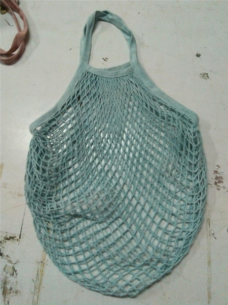 Hot Women Portable Reusable Folding Fruit Vegetable Shopping Bag Lady Fashion Mesh Woven Net Tote Grocery Bag