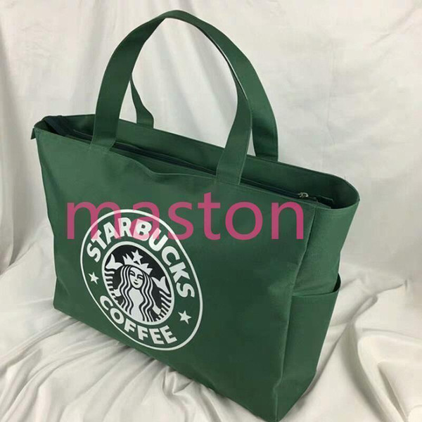 3 colors Designer-Starbucks Messenger Shoulder Mummy Bag Canvas leisure shopping bags Large Shoulder Bag bookbags tote Messenger Bags2d3b#