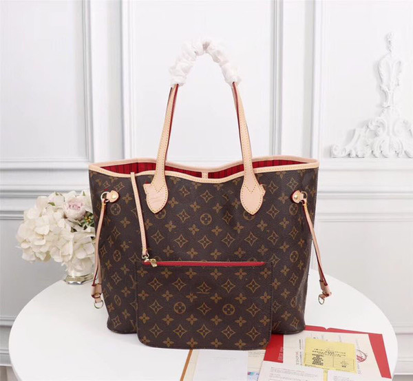 2019 new Ladies'shopping bags 32cm Top leather Women Hand bag free shipping red