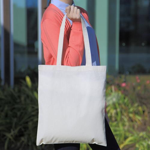 REUSABLE NATURAL COTTON SHOPPING SHOULDER TOTE BAGS - handbag