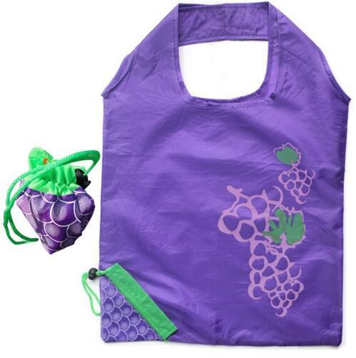 2017 New shopping bag Purple Grape Foldable Eco Bag Reusable Environmental Shopping Bags Item Organizer Travel Home Storage Bag