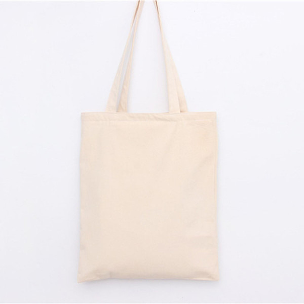 Creative canvas bag carry shopping cotton bag White blank canvas bag Simple and environmentally friendly free shipping