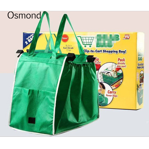 Osmond Supermarket s Reusable Shopper Bag Folding Totes Handbag Shopping Bag Large Capacity Recycle Grocery Bags