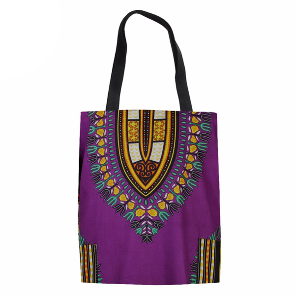 Women Shopping Bag 3D African Traditional Tribal Ethnic Printed Handbags Female Canvas Bags Ladies Shopping Bags Reusable