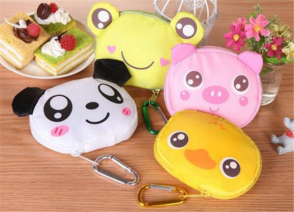 50pcs 5 styles New Cute Useful Animal cartoon Foldable Eco Reusable Shopping Bags D941