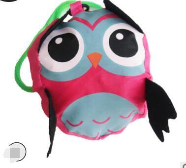 50pcs/lot fedex fast Cartoon Shopping Bag Portable Cute Owl Foldable Supermarket Large Capacity Bag