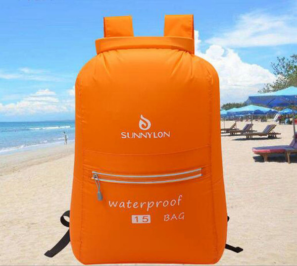 New beach waterproof nylon bao door outside rafting swimming backpacks dry and wet separation waterproof crossbody bag for men and women