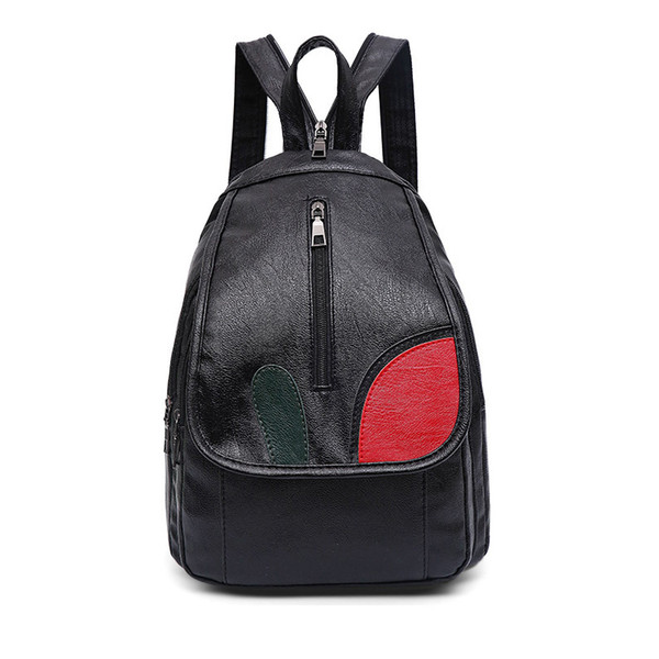 2018 Vintage Women Backpack PU Leather School Backpacks Female Mochila Feminine For teenage girls Fashion Backpack Shoulder bag