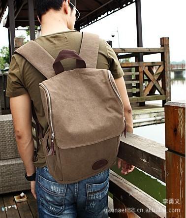 Large capacity sports travel backpacks fashion shoulder handbag retro style canvas men backpack college bags hiking bag