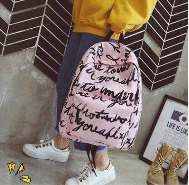 Fashion designer Backpacks women's new Korean ulzzang personality graffiti fashion backpack harajuku trend casual all-purpose satchel3068