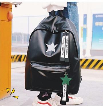 Luxury branded new Schoolbag male backpack female leather fashion PU leather leisure travel bag Korean bag women men designer backpacks