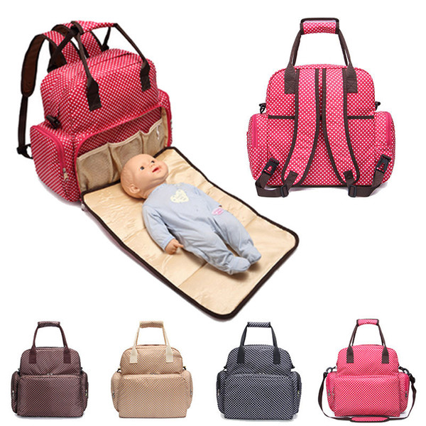 Baby Diaper Nappy Changing Mat Mother Dismountable Dual-use High Capacity Backpack Bag