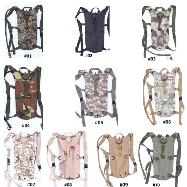 Outdoor Sports Climbing Hiking Riding Camouflage Foldable Water Backpack Bag