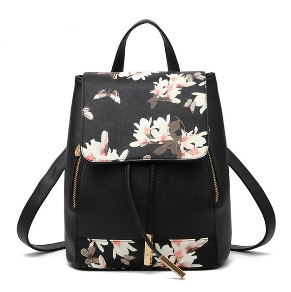 Women Backpack High Quality PU Leather School Bags For Teenagers Girls Leisure Backpacks Candy Color