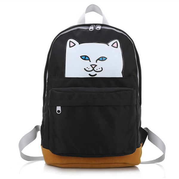 New Style The Middle Finger Cats Bag Womens Backpacks Cute Cat Lady Bag Sport Backpack School Bag Child Backpack