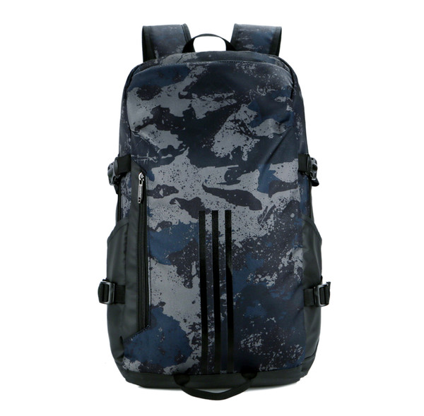 Backpack men's luxury stitching fashion camouflage student backpack outdoor large-capacity travel bag casual fashion new wholesale