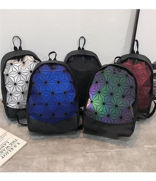 backpack Male and female Colorful diamond letter printing backpack fashion Leisure student bag new style Factory direct sales