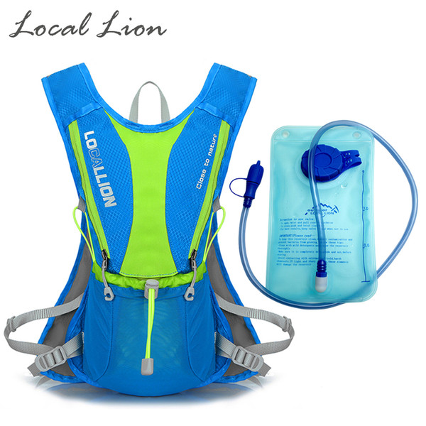 LOCAL LION 5L Waterproof Polyester Cycling Backpack+1.5 L Water Bag Women Men Outdoor Backpacks Rucksack Riding Knapsack 46