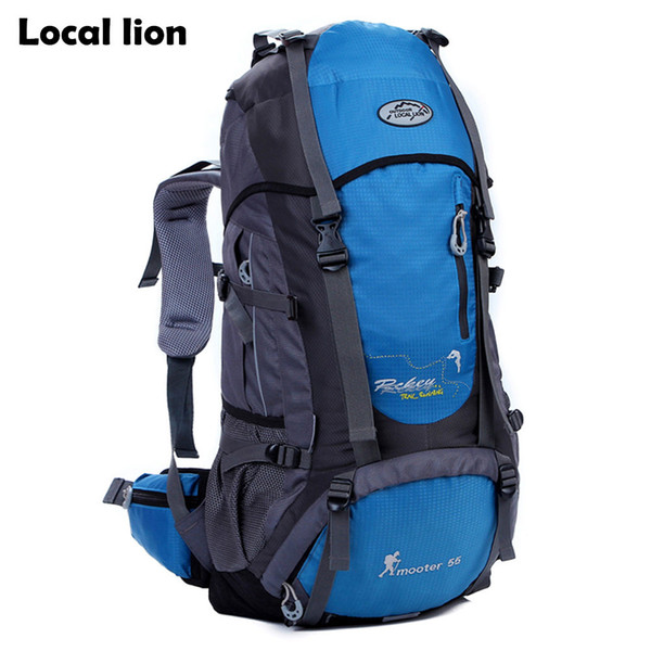 LOCALLION 55LWaterproof Outdoor Sport Backpack Hiking Climbing Travel Backpack Men's Back Pack Knapsack Hiking Packsack Rucksack 48