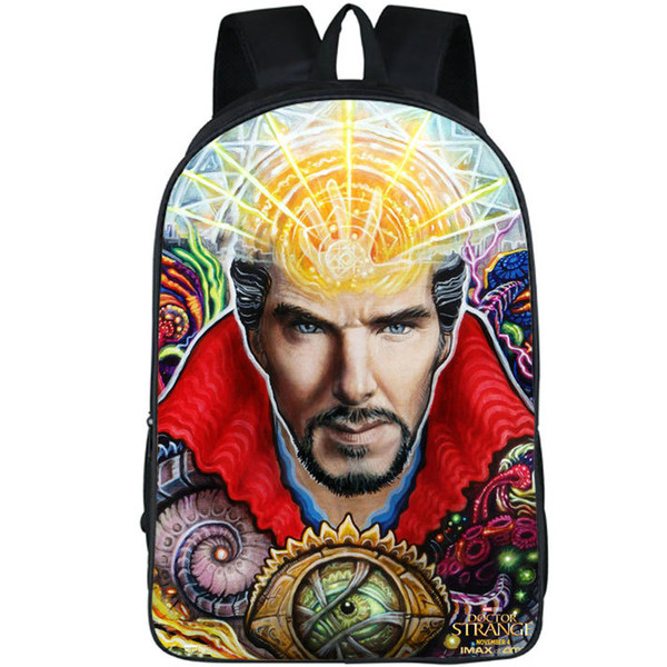 Doctor strange backpack Benedict cumberbatch daypack Film schoolbag Image rucksack Sport school bag Outdoor day pack