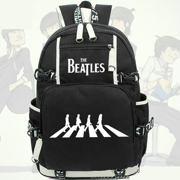 John Winston Lennon backpack The Beatles daypack Rock band schoolbag Music rucksack Sport school bag Outdoor day pack