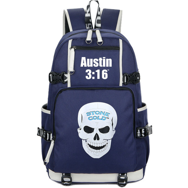 Steve Austin rucksack Stone Cold fans daypack Wrestle star schoolbag Leisure knapsack Quality backpack Sport school bag Out door day pack