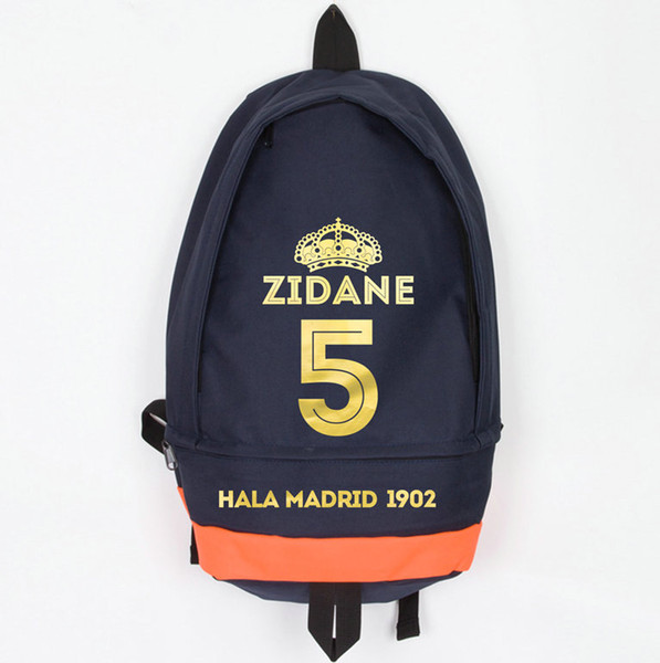 Zinedine Zidane backpack Newest daypack Hala star schoolbag Football rucksack Sport school bag Outdoor day pack