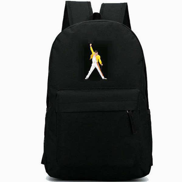 Freddie Mercury backpack Queen band singer daypack Rock music schoolbag Leisure rucksack Sport school bag Outdoor day pack