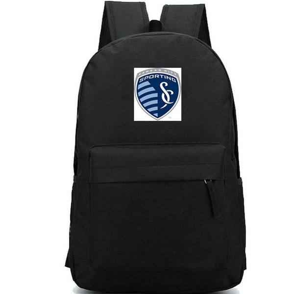 Sporting Kansas City backpack SC daypack Football club schoolbag Soccer team rucksack Sport school bag Outdoor day pack