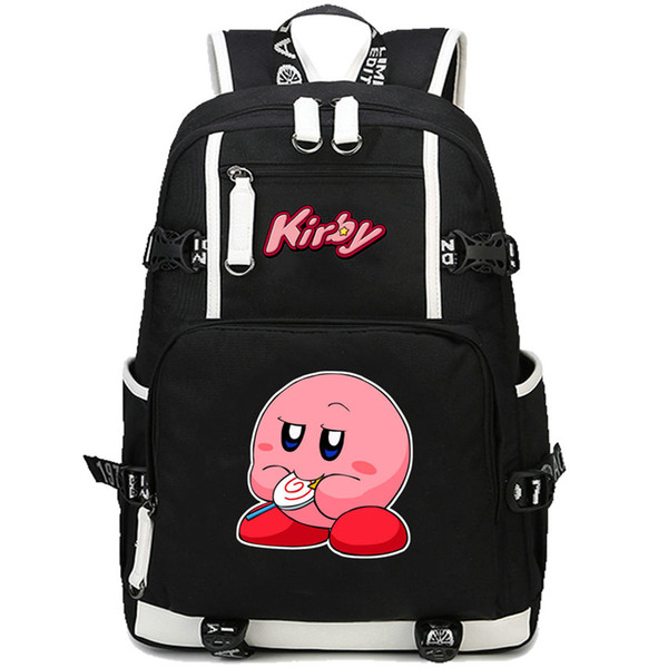 Kirby backpack Free shipping daypack Cartoon game schoolbag Leisure rucksack Sport school bag Outdoor day pack